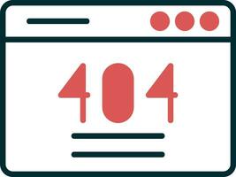 404 Error Vector Icon