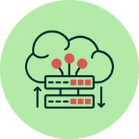 Cloud Server Vector Icon