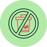 No Disposable Vector Icon