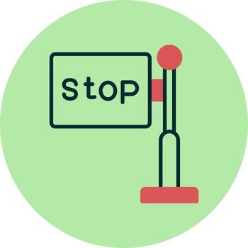 detener icono de vector