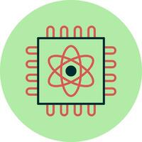 Quantum Computing Vector Icon