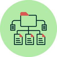 datos estructura vector icono