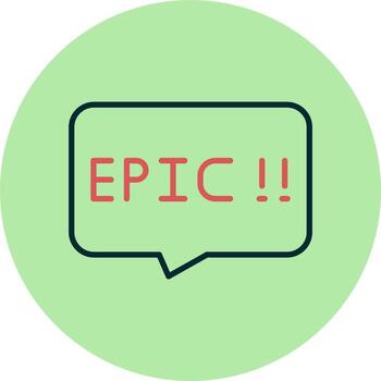 épico vector icono
