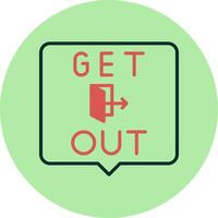 Get Out Vector Icon