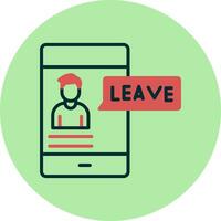 Leave Vector Icon