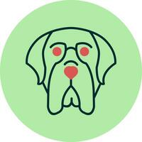 English Mastiff Vector Icon