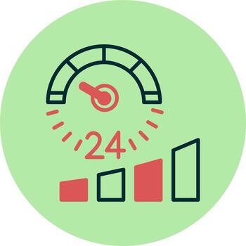 icono de vector de velocímetro