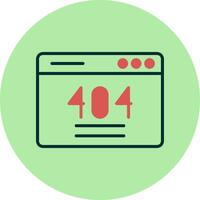 404 Error Vector Icon