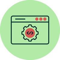 icono de vector de desarrollo web