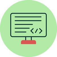 icono de vector de codificación