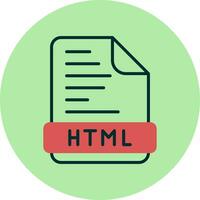 icono de vector html