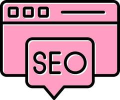 icono de vector de seo