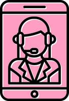 Customer Service Agent Vector Icon