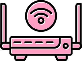 icono de vector de enrutador wifi