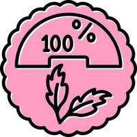 100 Percent Vector Icon