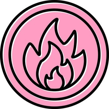 icono de vector inflamable