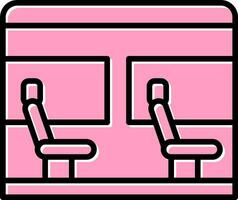 icono de vector de asiento