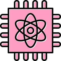 Quantum Computing Vector Icon