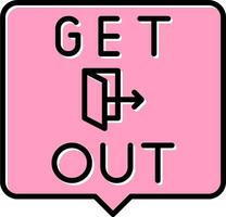 Get Out Vector Icon
