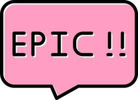 épico vector icono
