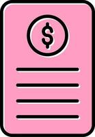 Bill Vector Icon