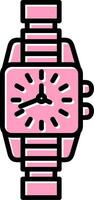 reloj, vector, icono vector