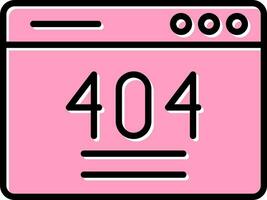 404 Error Vector Icon