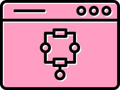 icono de vector de algoritmo