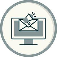 icono de vector de marketing por correo electrónico