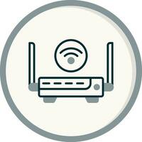 icono de vector de enrutador wifi