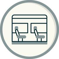 icono de vector de asiento