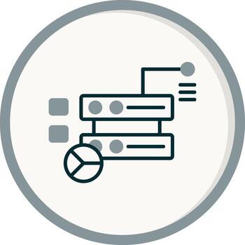 icono de vector de base de datos