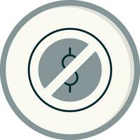 Cash Forbidden Vector Icon