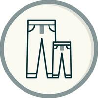 icono de vector de pantalones