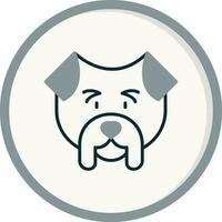 icono de vector de bulldog