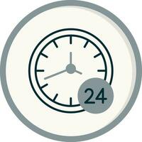 24 Hours Vector Icon