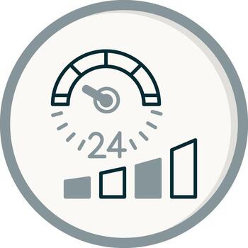 icono de vector de velocímetro