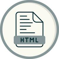 icono de vector html