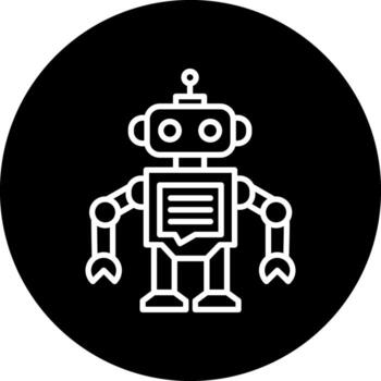 icono de vector de chatbot