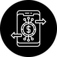 icono de vector de banca en línea