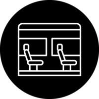 icono de vector de asiento