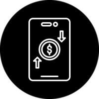 Online Money Transfer Vector Icon