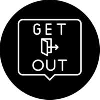 Get Out Vector Icon