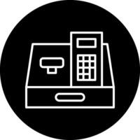 Cashier Machine Vector Icon