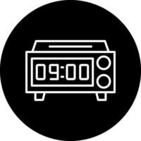 icono de vector de reloj digital