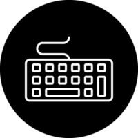 icono de vector de teclado