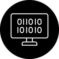 Binary Code Vector Icon