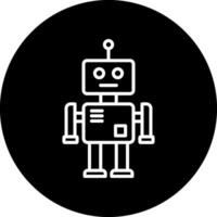 icono de vector de robot