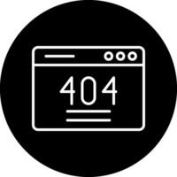 404 Error Vector Icon