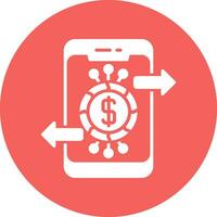 icono de vector de banca en línea
